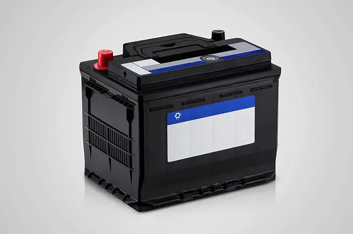 كيف تحافظ على محرك سيارتك؟ 1 black car battery closeup white background